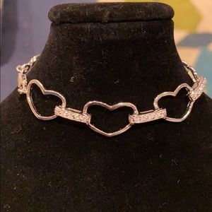 Heart Zarconia 925ss Bracelet